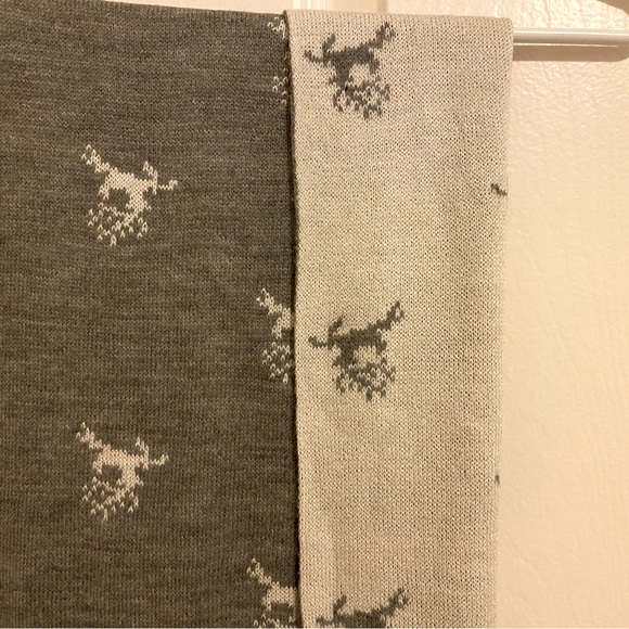 Loft Grey & White Deer Scarf - Picture 2 of 4